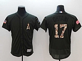 Angels 17 Shohei Ohtani Olive Green Flexbase Stitched Baseball Jerseys,baseball caps,new era cap wholesale,wholesale hats
